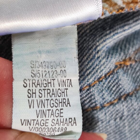 GAP Denim jeans men's size 31X30 denim blue straight vintage Sahara - Picture 8 of 15